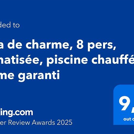 villa de charme, 8 pers, climatisée, piscine chauffée, calme garanti Roquebrune-sur Argens Esterno foto